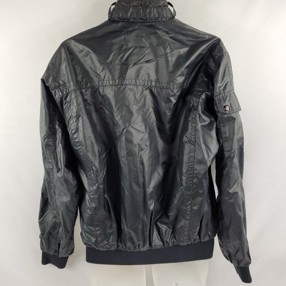 Kenworth Semi Trucks Light Jacket Vintage Black Full Zip Tonkin Mens size medium - Picture 2 of 3